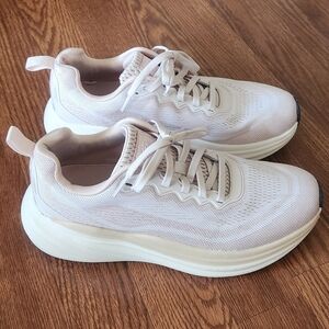 Avia Women's Light Pink Lace-Up Platform Sneakers